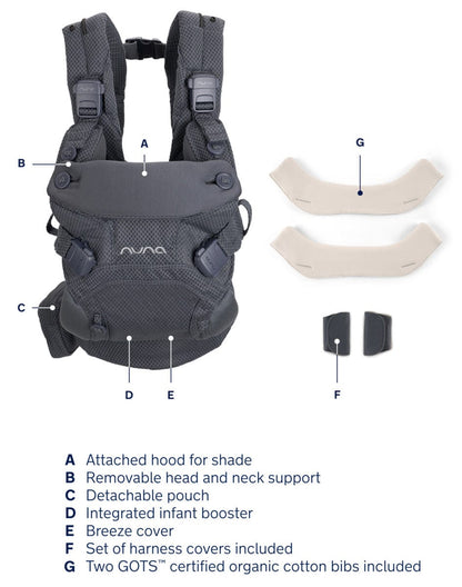 Nuna CUDL Clik 4 in 1 Baby Carrier - Denim - BC17200DNM