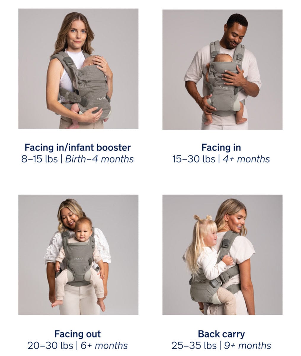Nuna CUDL Clik 4 in 1 Baby Carrier - Denim - BC17200DNM