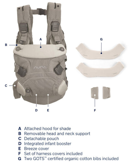 Nuna CUDL Clik 4 in 1 Baby Carrier - Fog - BC17202FOG