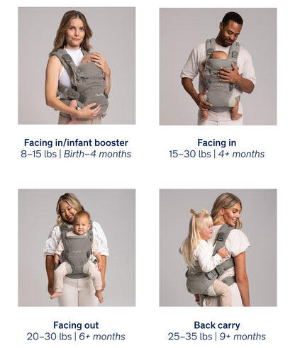 Nuna CUDL Clik 4 in 1 Baby Carrier - Fog - BC17202FOG