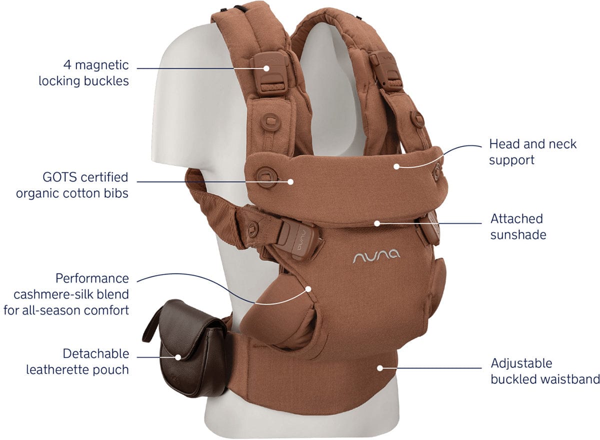 Nuna CUDL Luxe 4 in 1 Baby Carrier - Sienna - BC17250SIE