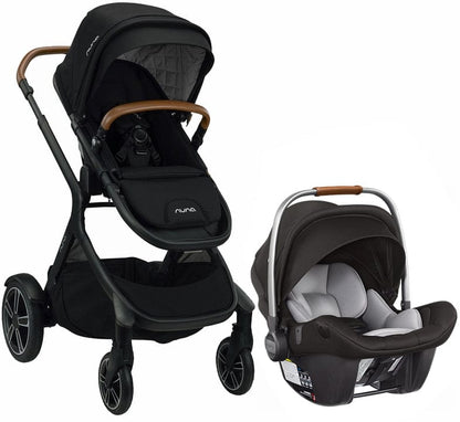 Nuna DEMI Grow + PIPA Lite LX Travel System Bundle - Caviar/Caviar - ST08110CVR-CF08501CVR