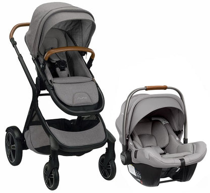 Nuna DEMI Grow + PIPA Lite LX Travel System Bundle - Frost/Frost - ST08110FRT-CF08501FRT