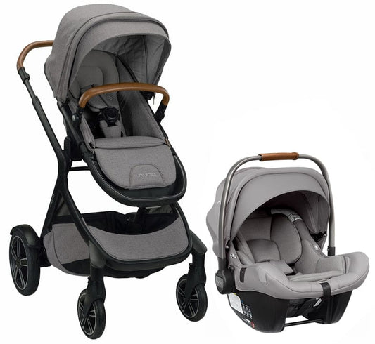 Nuna DEMI Grow + PIPA Lite LX Travel System Bundle - Frost/Frost - ST08110FRT-CF08501FRT