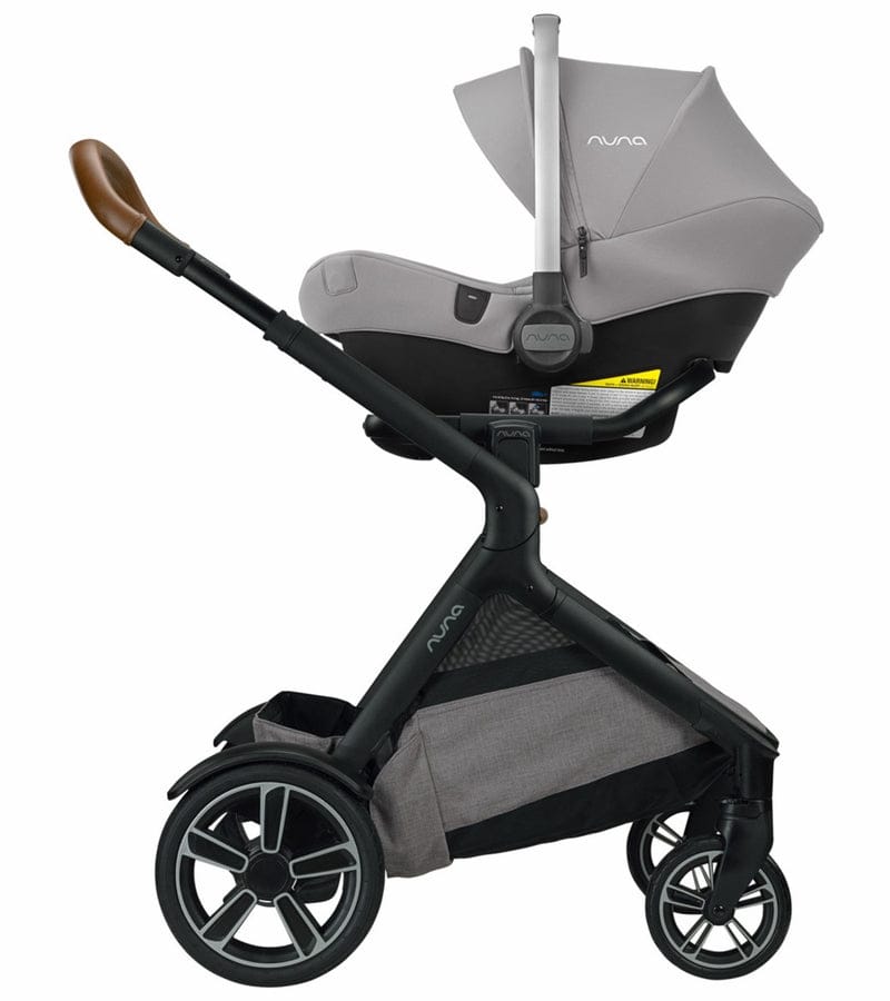 Nuna DEMI Grow + PIPA Lite Travel System Bundle - Frost/Granite - ST08110FRT-CF08500GRN