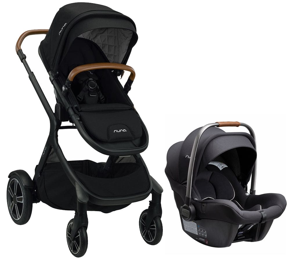 Nuna DEMI Grow + PIPA Lite R Travel System Bundle - Caviar/Caviar - ST08110CVR-CF08508600CVR