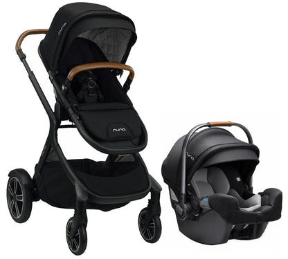 Nuna DEMI Grow + PIPA RX Travel System Bundle - Caviar/Caviar - ST08110CVR-CF12508600CVR