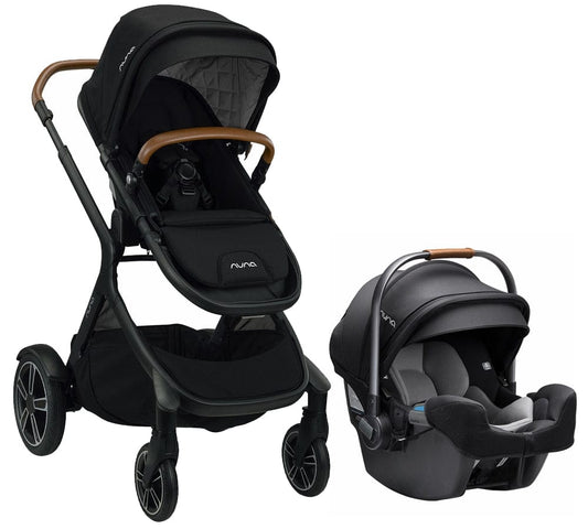 Nuna DEMI Grow + PIPA RX Travel System Bundle - Caviar/Caviar - ST08110CVR-CF12508600CVR