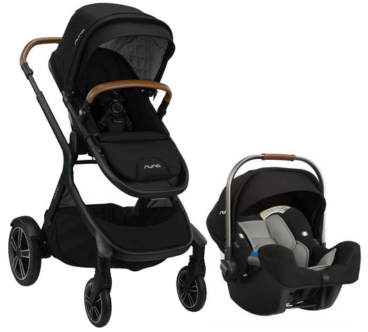 Nuna DEMI Grow + PIPA Travel System Bundle - Caviar/Caviar - ST08110CVR-CF03501CVR