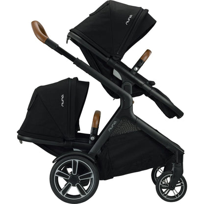Nuna DEMI Grow Double Stroller Bundle - Caviar - ST08110CVR-AC08107CVR