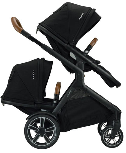 Nuna DEMI Grow Double Stroller Bundle - Caviar - ST08110CVR-AC08107CVR