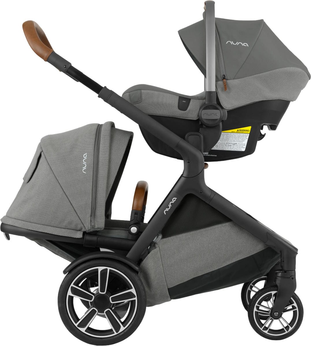 Nuna Demi Grow Double Stroller - Oxford - ST08101OXF-AC08101OXF