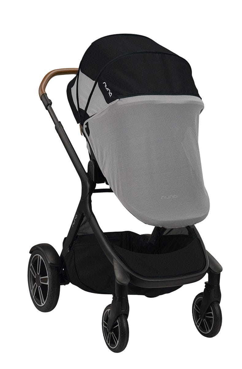 Nuna DEMI Grow Double Stroller with Aire Protect Canopy + Classic Canopy - Caviar - ST08120CVR-AC08116CVR