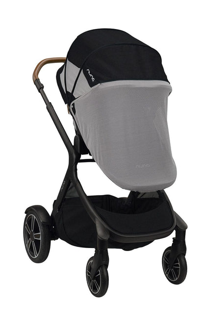 Nuna DEMI Grow Double Stroller with Aire Protect Canopy + Classic Canopy - Caviar - ST08120CVR-AC08116CVR