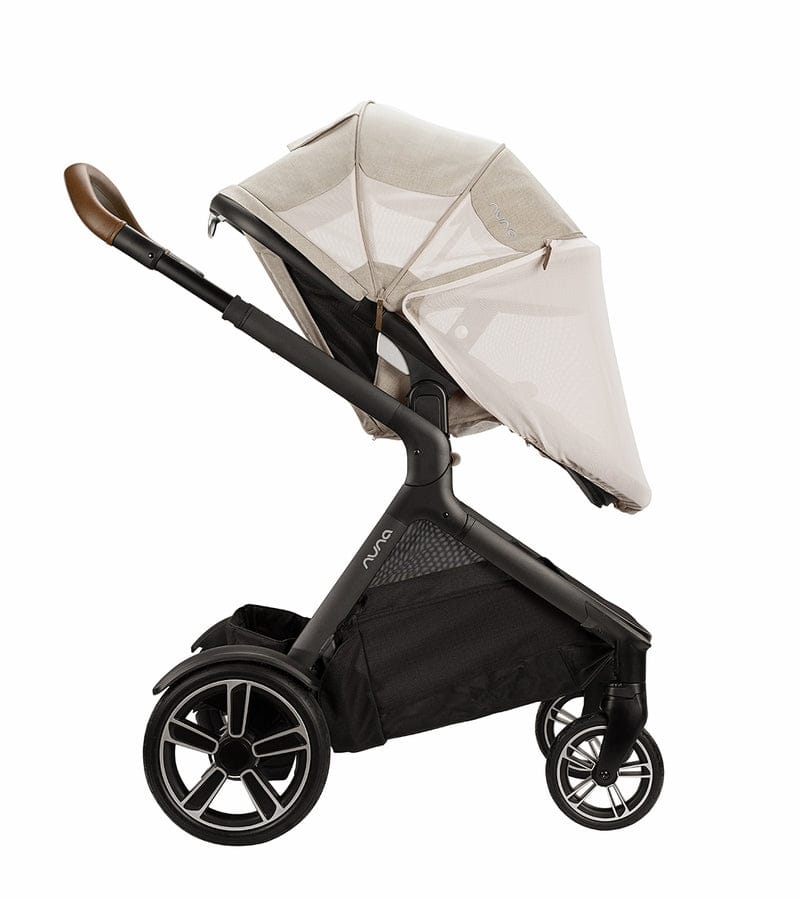 Nuna DEMI Grow Double Stroller with Aire Protect Canopy + Classic Canopy - Hazelwood - ST08122HAZ-AC08117HAZ