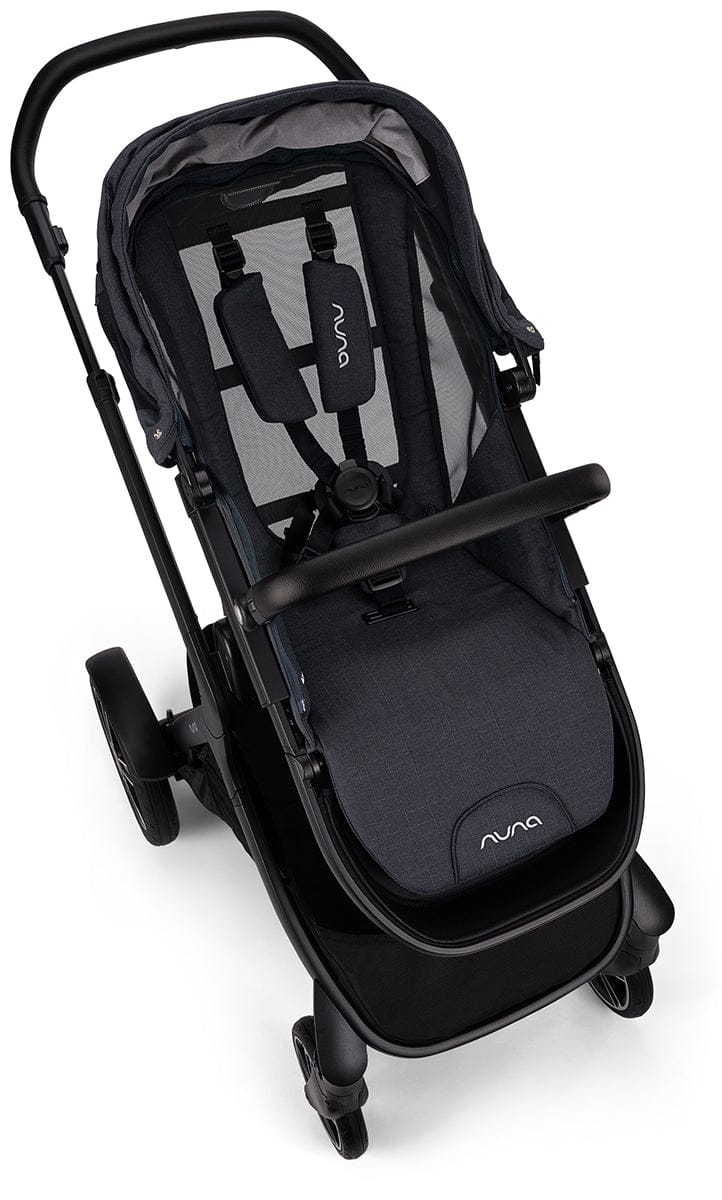 Nuna DEMI Grow Double Stroller with Aire Protect Canopy + Classic Canopy - Ocean - ST08120OCN-AC08116OCN