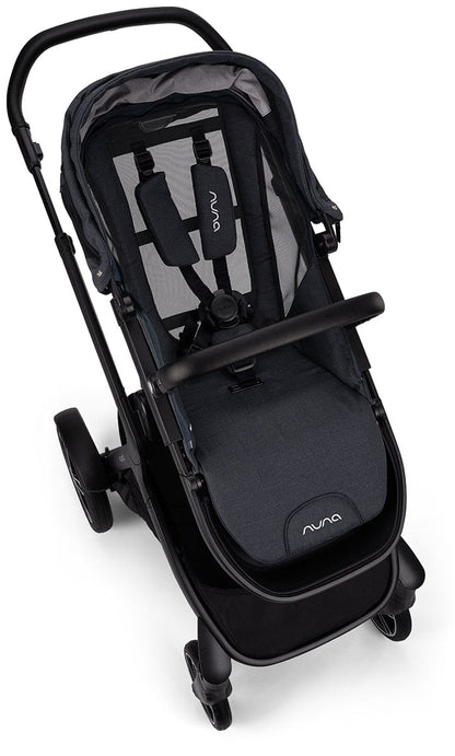 Nuna DEMI Grow Double Stroller with Aire Protect Canopy + Classic Canopy - Ocean - ST08120OCN-AC08116OCN