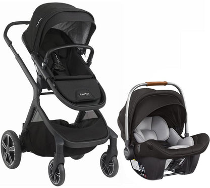 Nuna Demi Grow + Pipa Lite LX Travel System - Caviar - ST08101CVR-CF08501CVR