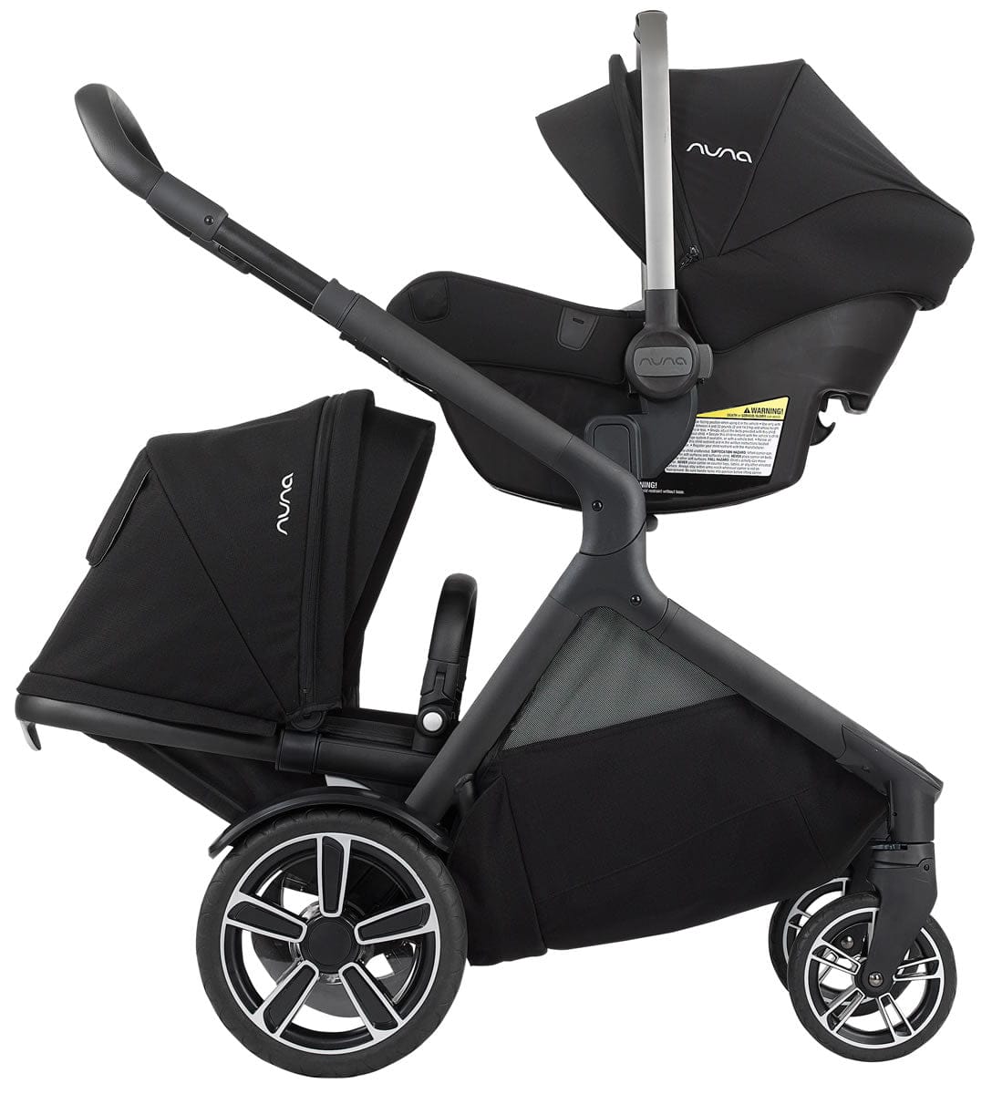 Nuna Demi Grow + Pipa Lite LX Travel System - Caviar - ST08101CVR-CF08501CVR