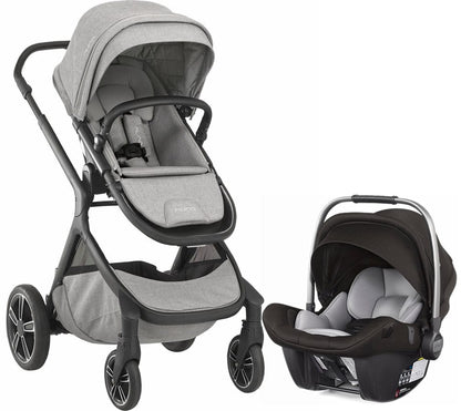 Nuna Demi Grow + Pipa Lite LX Travel System - Frost/Caviar - ST08101FRT-CF08501CVR