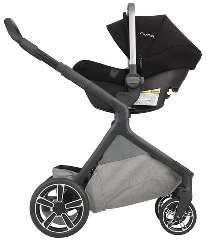 Nuna Demi Grow + Pipa Lite LX Travel System - Frost/Caviar - ST08101FRT-CF08501CVR