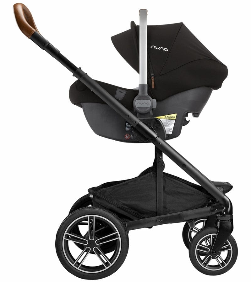 Nuna DEMI Grow + PIPA Lite LX Twin Travel System Bundle - Caviar/Caviar - TWIN-ST08110CVR-CF08501CVR