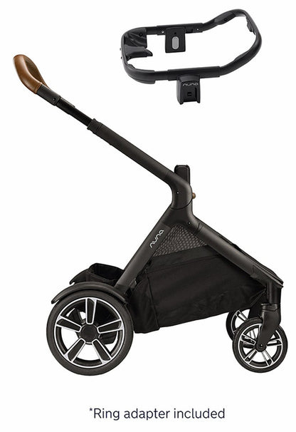 Nuna DEMI Grow + PIPA Lite RX Travel System with Aire Protect Canopy + Classic Canopy - Hazelwood / Caviar - ST08122HAZ-CF10208600CVR