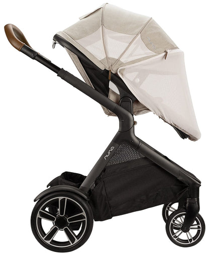 Nuna DEMI Grow + PIPA Lite RX Travel System with Aire Protect Canopy + Classic Canopy - Hazelwood / Caviar - ST08122HAZ-CF10208600CVR
