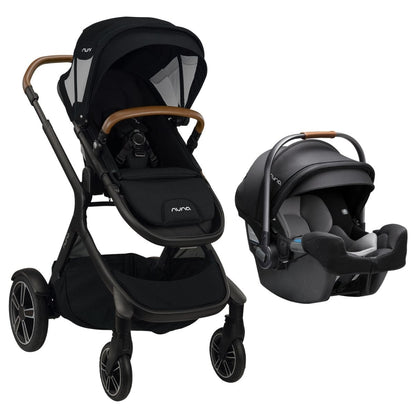 Nuna DEMI Grow + PIPA RX Travel System with Aire Protect Canopy + Classic Canopy - Caviar - ST08120CVR-CF12508600CVR