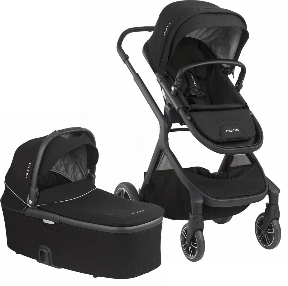 Nuna Demi Grow Stroller & Bassinet - Caviar - ST08101CVR-CC09200CVR