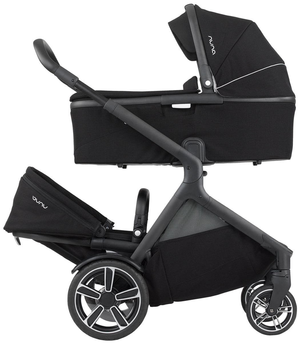 Nuna Demi Grow Stroller & Bassinet - Caviar - ST08101CVR-CC09200CVR
