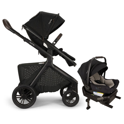 Nuna DEMI icon Stroller + PIPA aire Infant Car Seat Travel System - Caviar - ST22901CCR-CF18500CCR
