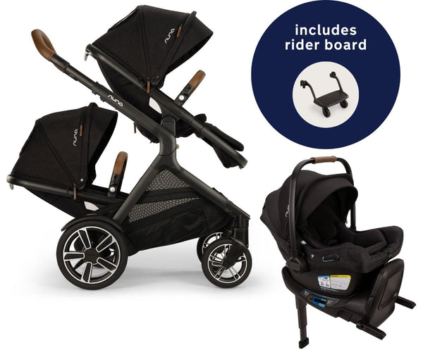 stroller board for nuna mixx Nuna DEMI Next Double Stroller with Rider Board + PIPA Aire RX Travel – Albee Baby