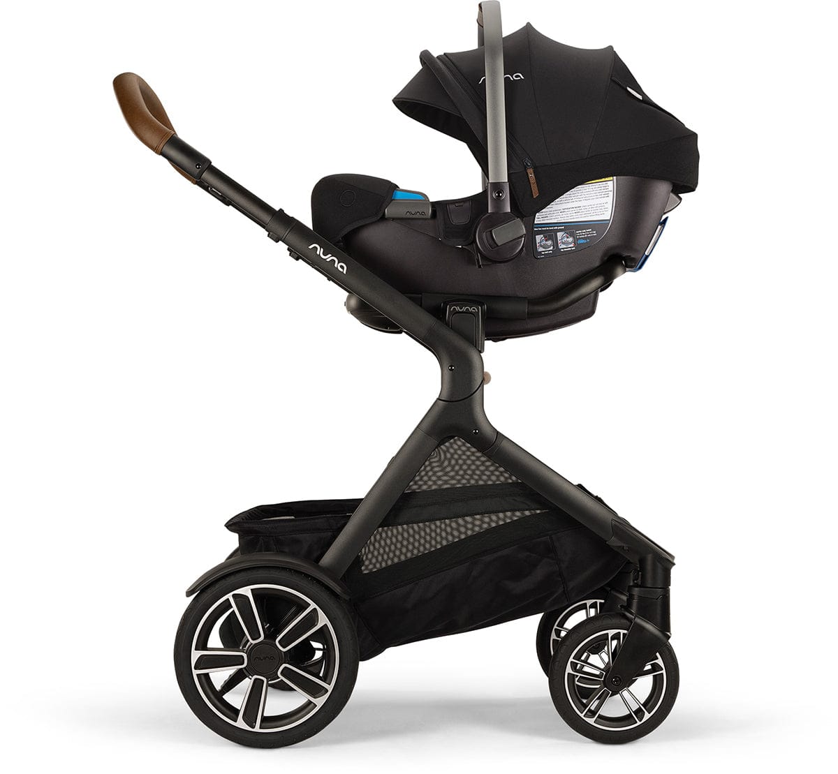 Nuna DEMI Next Double Stroller with Rider Board + PIPA RX Travel System Bundle - Caviar - DBL-ST17902CVR-CF12508600CVR