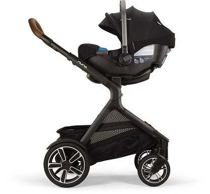 Nuna DEMI Next Double Stroller with Rider Board + PIPA RX Travel System Bundle - Caviar - DBL-ST17902CVR-CF12508600CVR