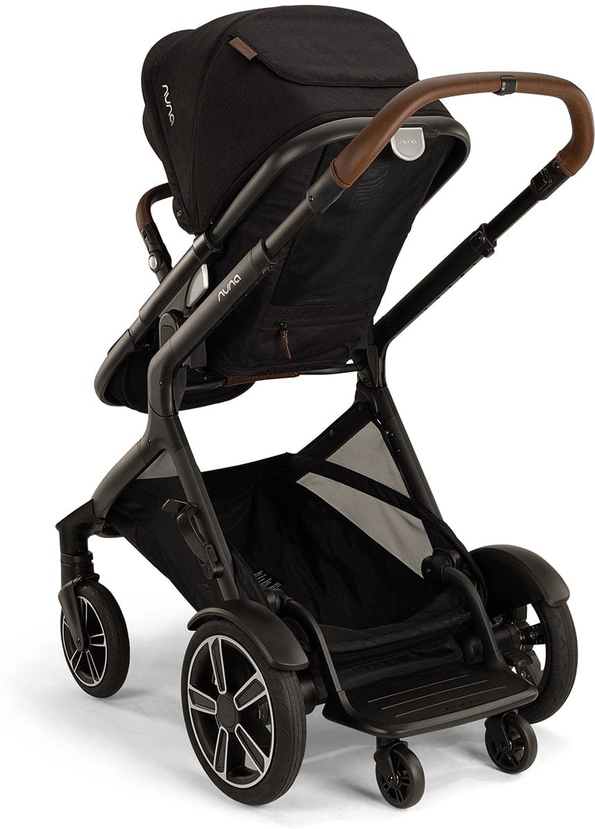 Nuna DEMI Next Stroller with Rider Board + DEMI Grow Bassinet with Stand Bundle - Caviar - ST17902CVR-CD09200CVR
