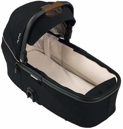Nuna DEMI Next Stroller with Rider Board + DEMI Grow Bassinet with Stand + PIPA RX Travel System Bundle - Caviar - TRVL-ST17902CVR-CD09200CVR