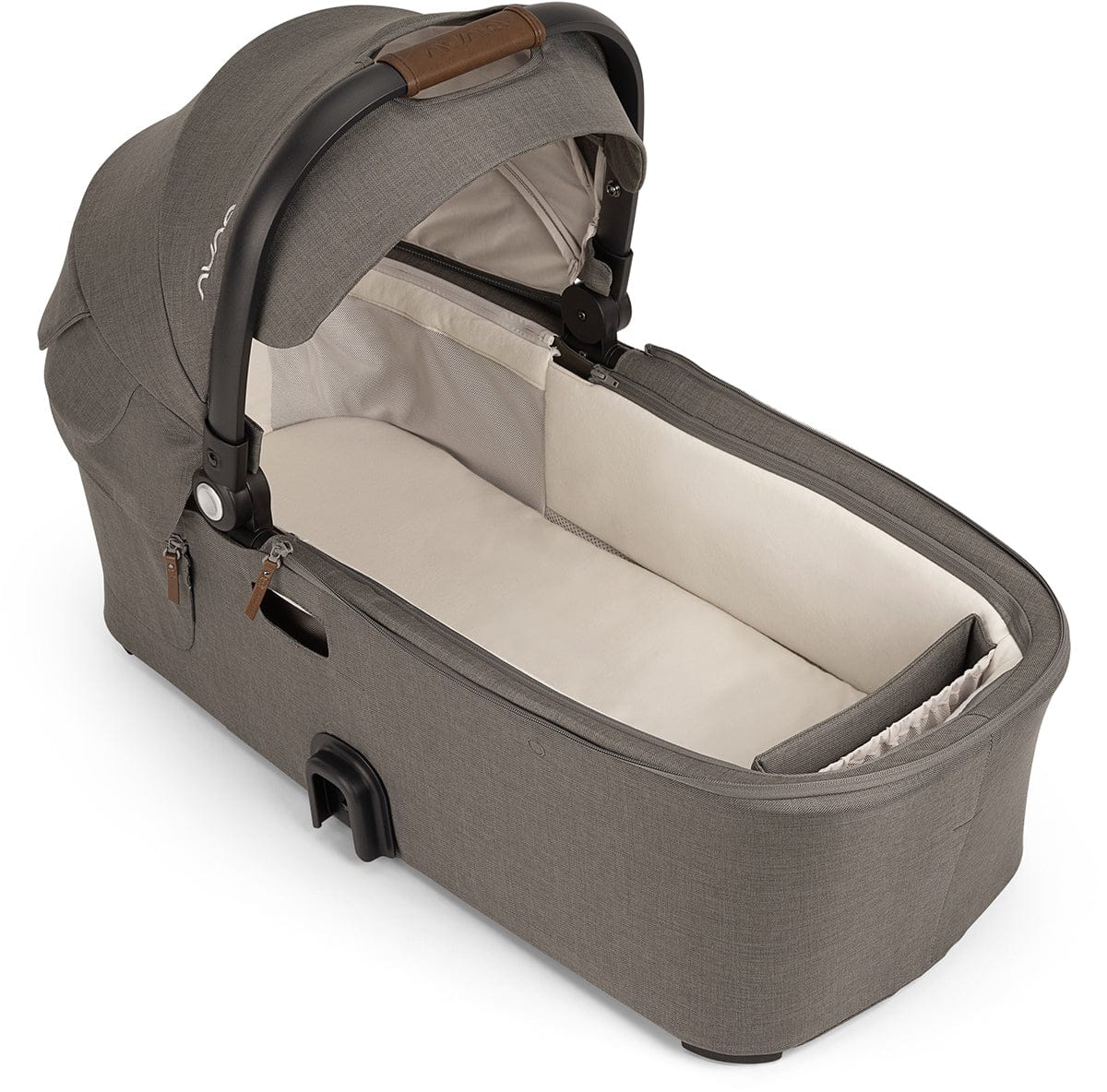 Nuna DEMI Next Stroller with Rider Board + DEMI Next Bassinet with Stand Bundle - Granite - ST17902GRN-CD18700GRN