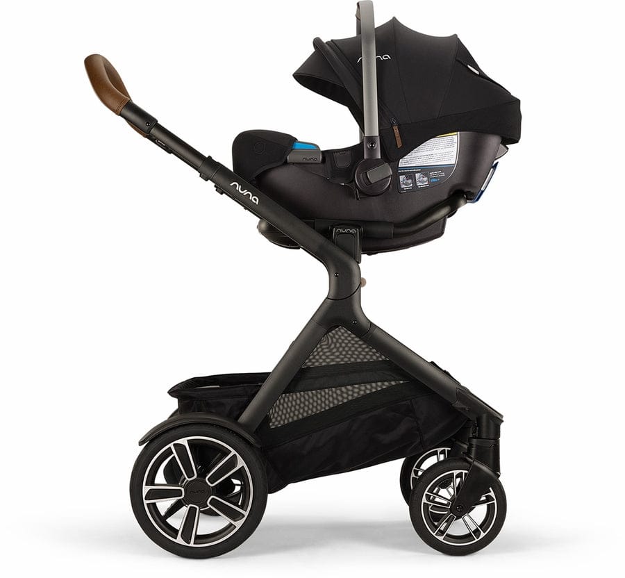 Nuna DEMI Next Stroller with Rider Board + PIPA Aire RX Travel System Bundle - Caviar - ST17902CVR-CF18508600CVR