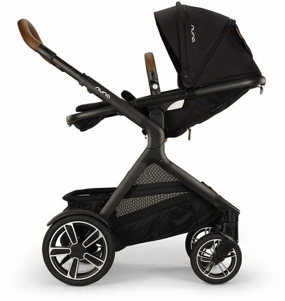 Nuna DEMI Next Stroller with Rider Board + PIPA Aire RX Travel System Bundle - Caviar - ST17902CVR-CF18508600CVR