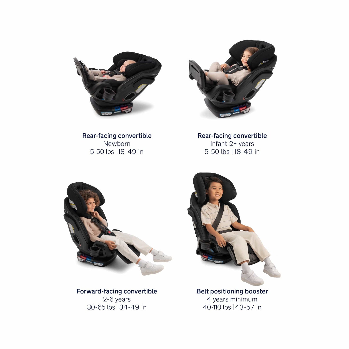 Nuna EXEC Next All-In-One Convertible Car Seat - Biscotti - CS20500BIS