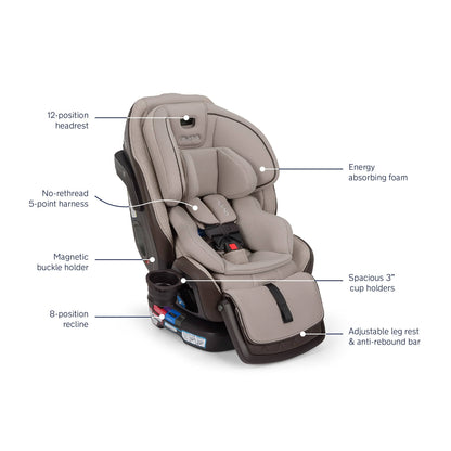 Nuna EXEC Next All-In-One Convertible Car Seat - Biscotti - CS20500BIS
