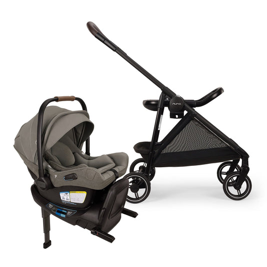 Nuna Flex System Frame + PIPA Aire RX Travel System Bundle - Granite - SF16070CVR-CF18508600GRN