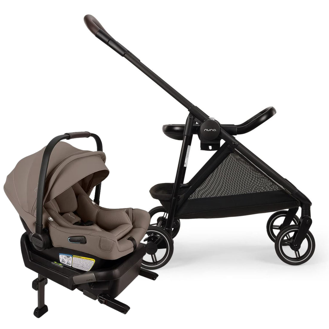 Nuna Flex System Frame + PIPA Aire Travel System Bundle - Cedar - SF16070CVR - CF18502CDR