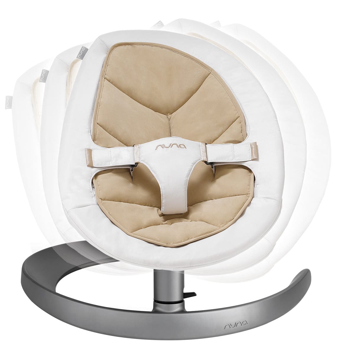Nuna Leaf Curv Bouncer (Organic Cotton Insert) - Bisque