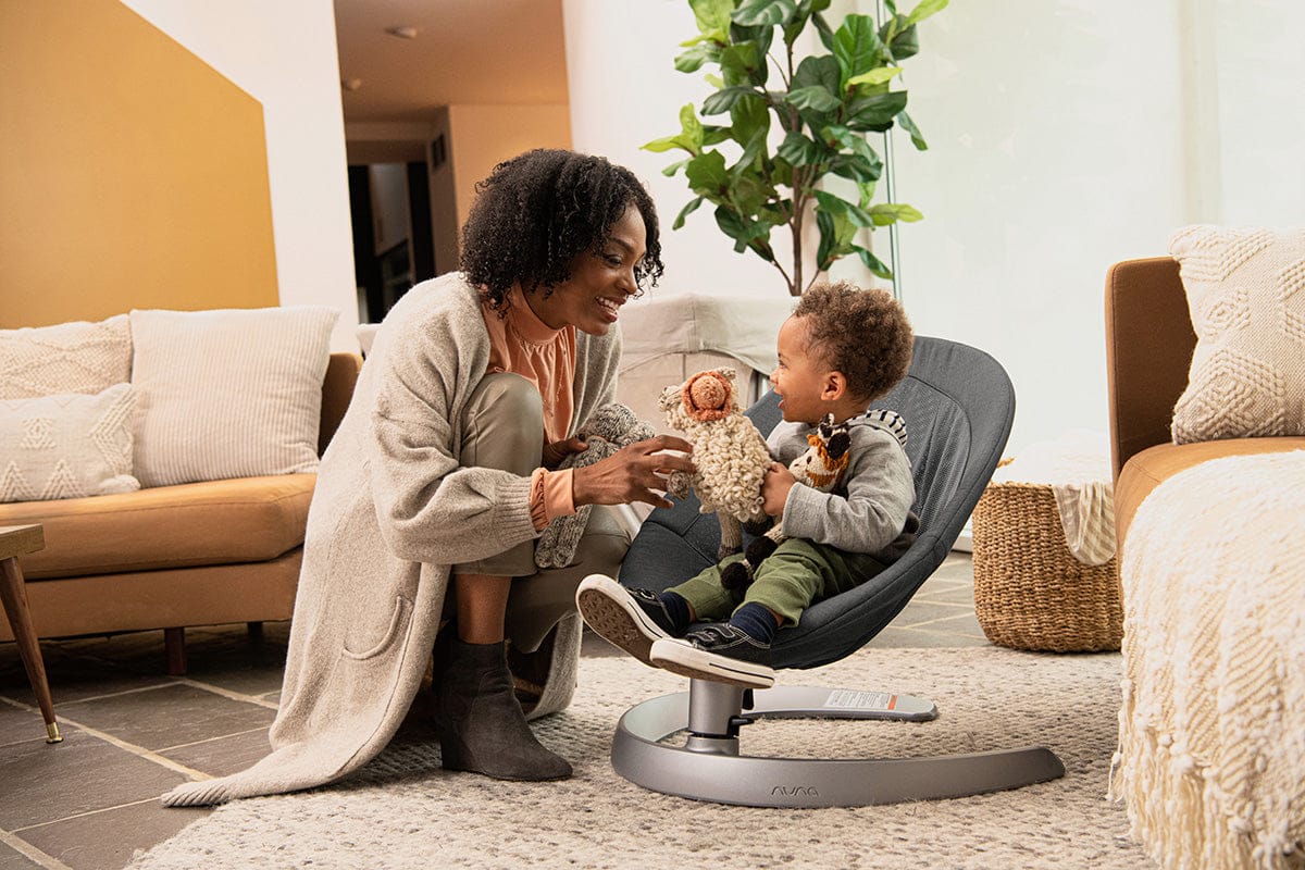 Nuna Leaf Grow Baby Seat & Rocker - Driftwood - SE10307DWD