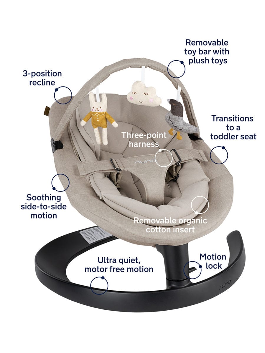 Nuna Leaf Grow Baby Seat & Rocker - Hazelwood - SE10311HAZ