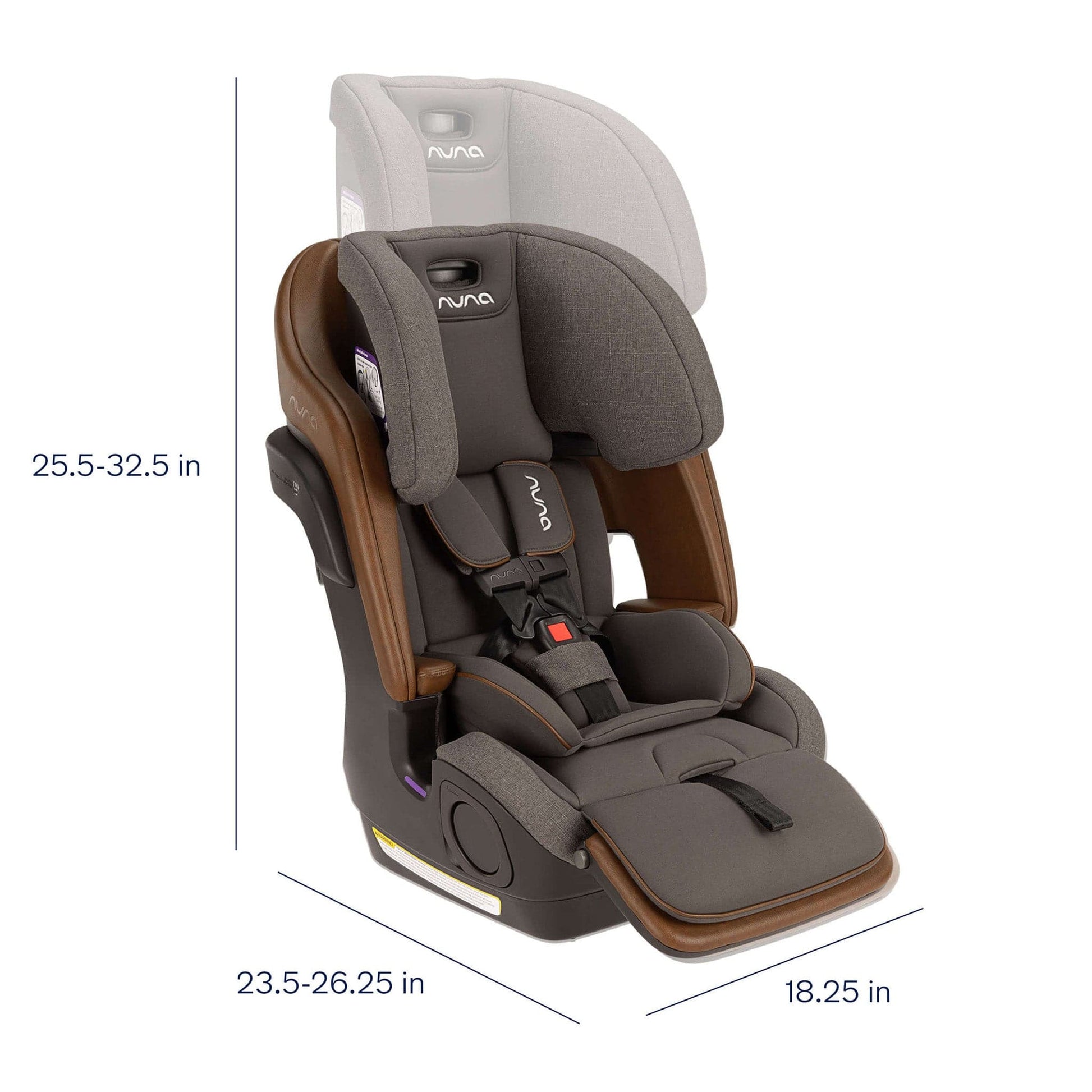 Nuna LUMN Harness to Booster Car Seat - Granite - CS15400GRN