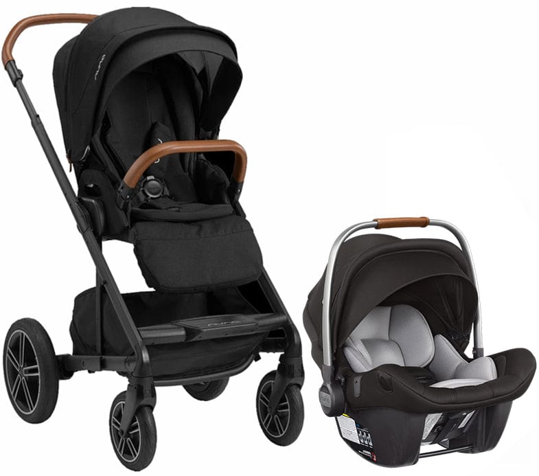 Nuna MIXX Next + PIPA Lite LX Travel System Bundle - Caviar/Caviar - ST13419CVR-CF08501CVR