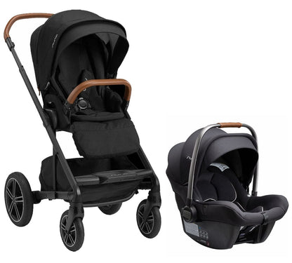 Nuna MIXX Next + PIPA Lite R Travel System Bundle - Caviar/Caviar - ST13419CVR-CF08508600CVR